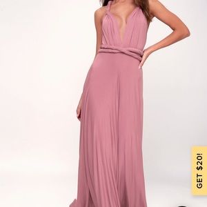 *NEVER WORN* Tricks of the trade Mauve Maxi dress